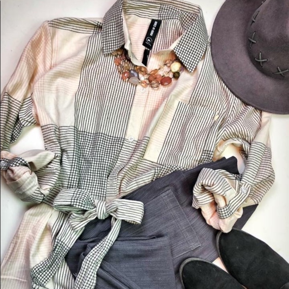 Flannel tunic